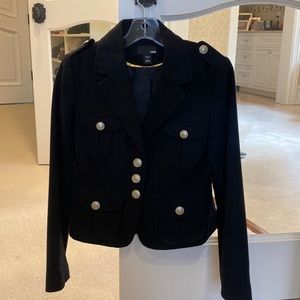 H&M black military blazer with gold buttons.